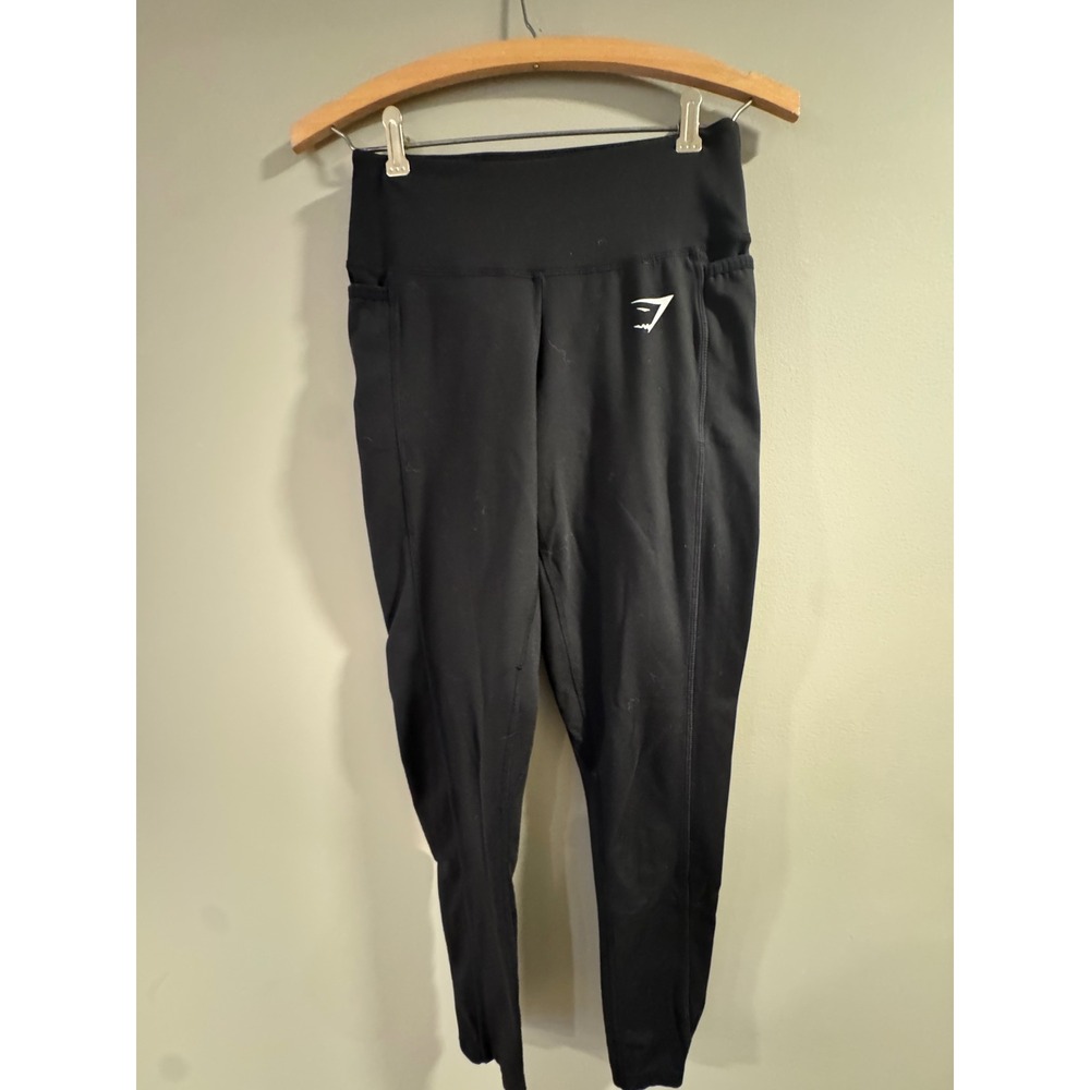 Gymshark Leggings High Waisted Pockets Size Small Black Women's